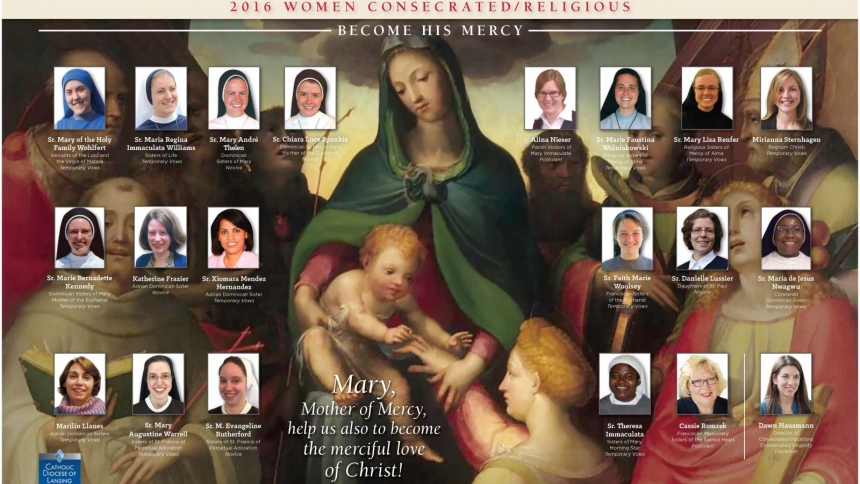 poster of women entering consecrated life