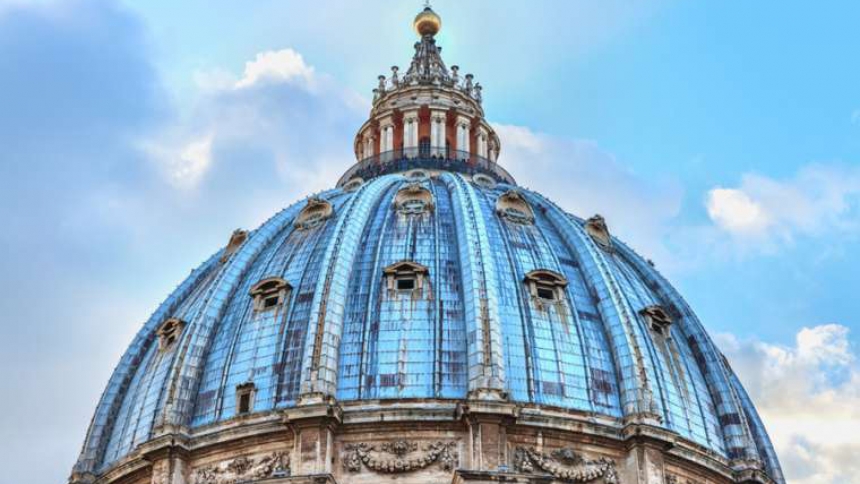 he dome of St. Peter's Basilica. Credit: Luxerendering