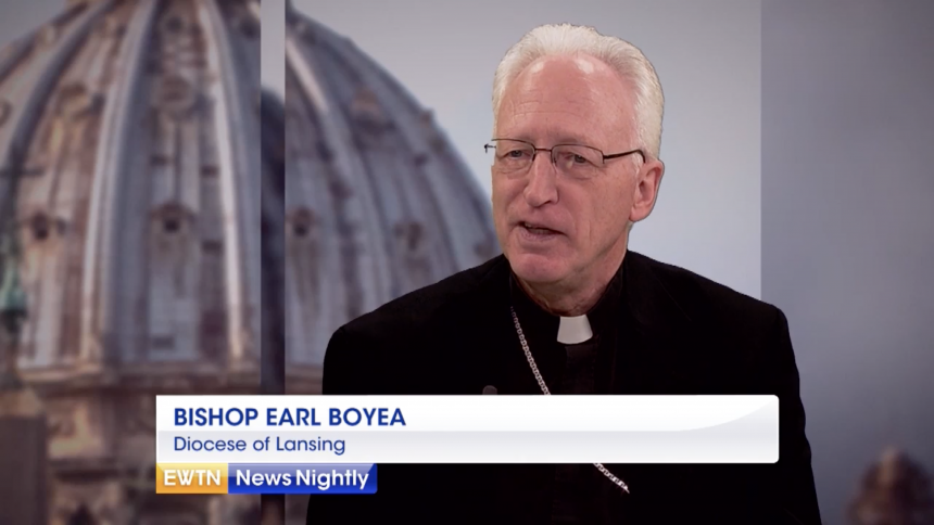 EWTN News Nightly interviews Bishop Boyea 