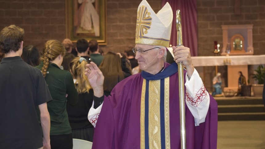 Bishop Boyea at FGRHS December 20, 2019