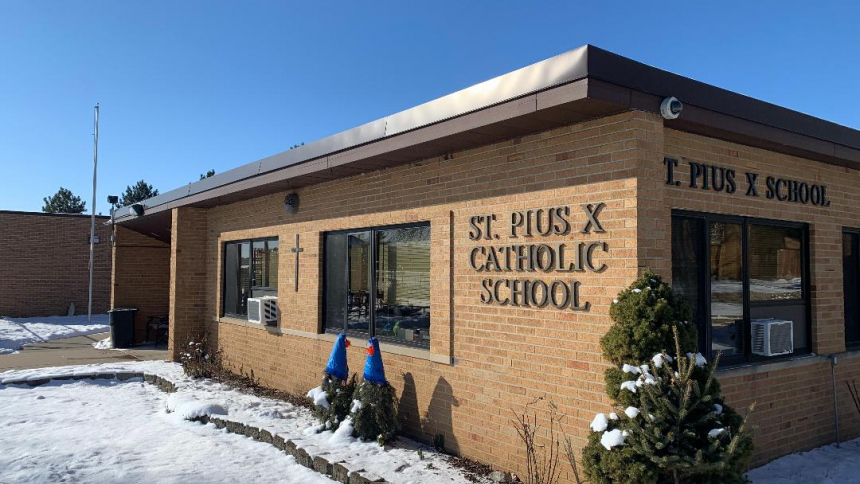 St Pius X School in Flint
