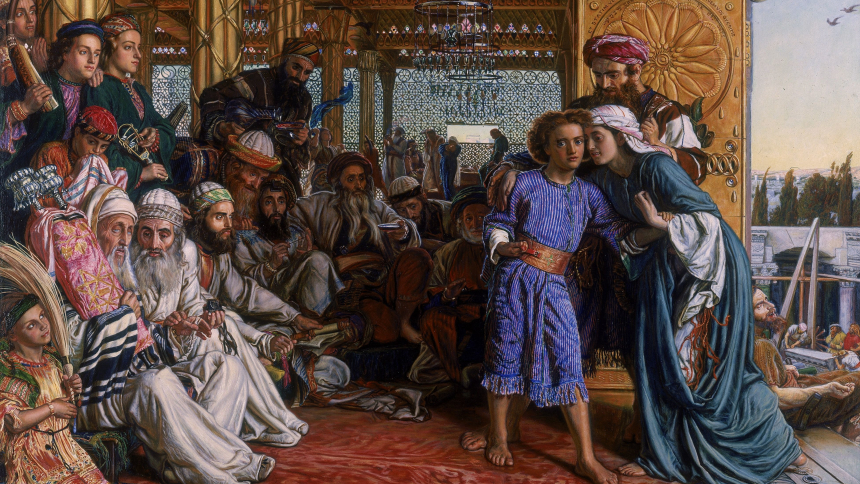 The Finding of the Savior in the Temple (1854–1860) by William Holman Hunt (1827 – 1910)