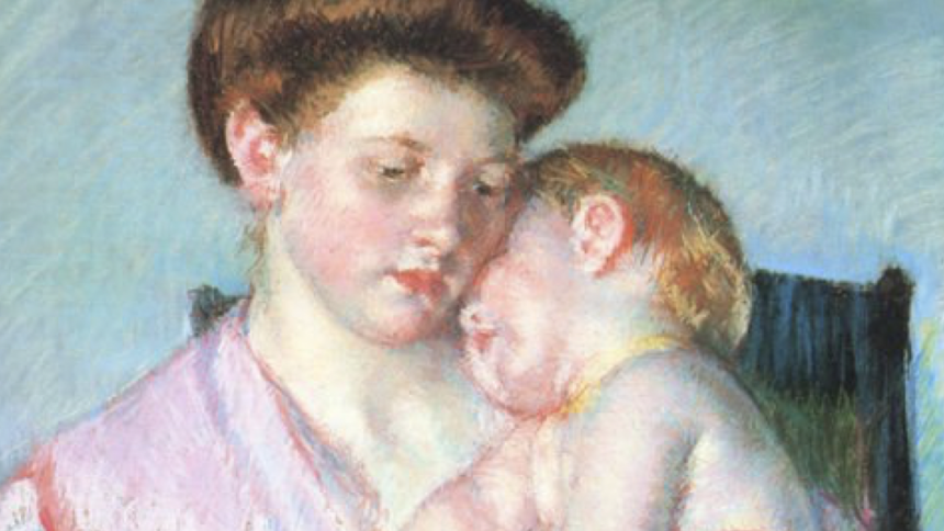 Sleeping Baby, by Mary Cassatt, 1910