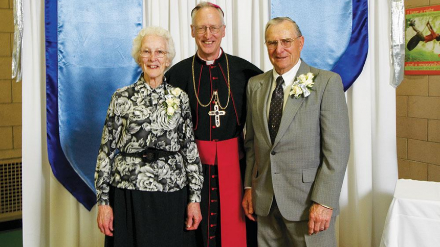Bishop Boyea with parents