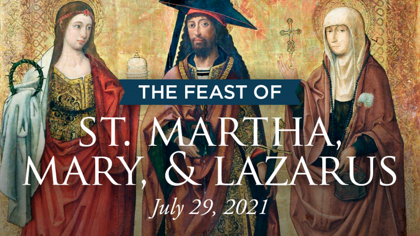 saints martha mary and lazarus