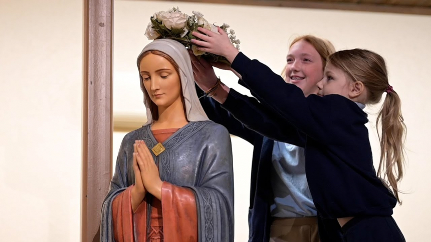 Watch: Mary's Month | The May Crowning at Saint Mary School in Charlotte