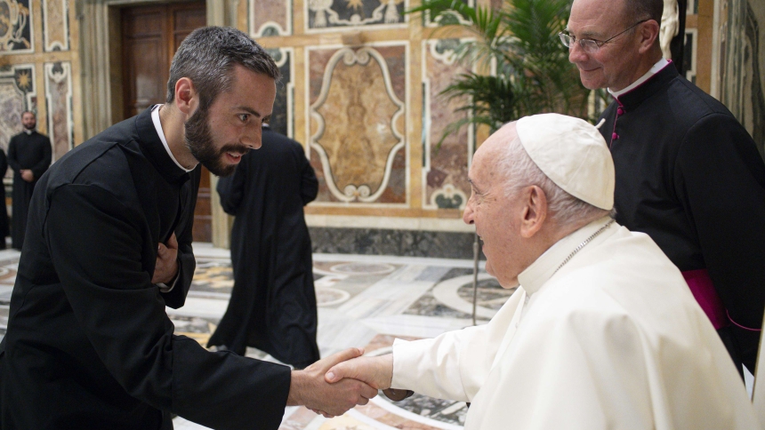 Jacob Derry and Pope Francis 