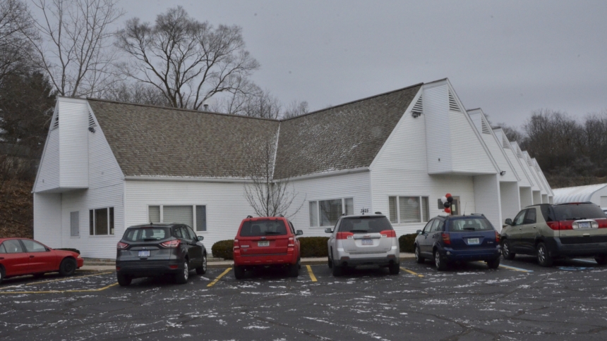 Bishop Boyea blessing new Catholic Charities in Jackson