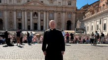 Father Bob Irish in Rome