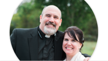 Heidi Gonzales and Father Joe Krupp 