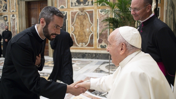 Jacob Derry and Pope Francis 