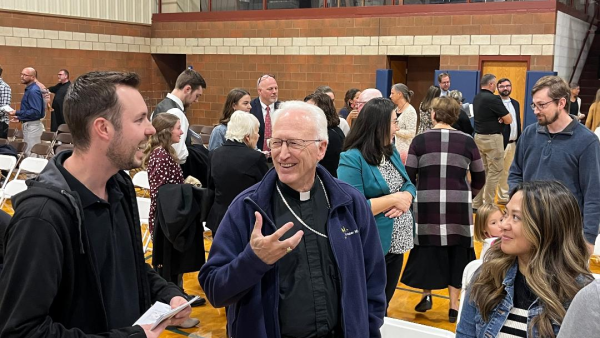 Bishop Boyea visits Saint Thomas More Academy in Burton, October 13, 2024