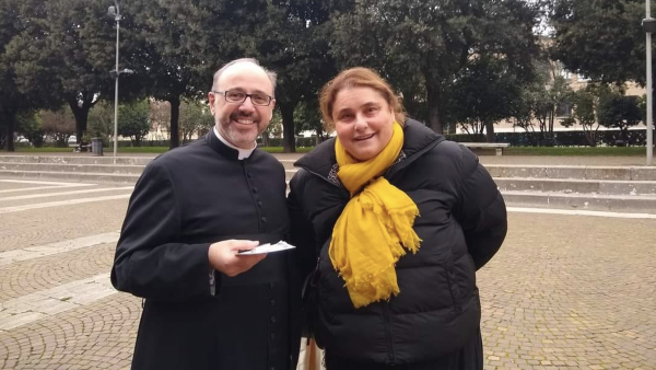 Father Conlon and Saint Carlo Acutis' mother 