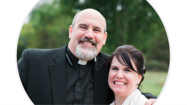Heidi Gonzales and Father Joe Krupp 