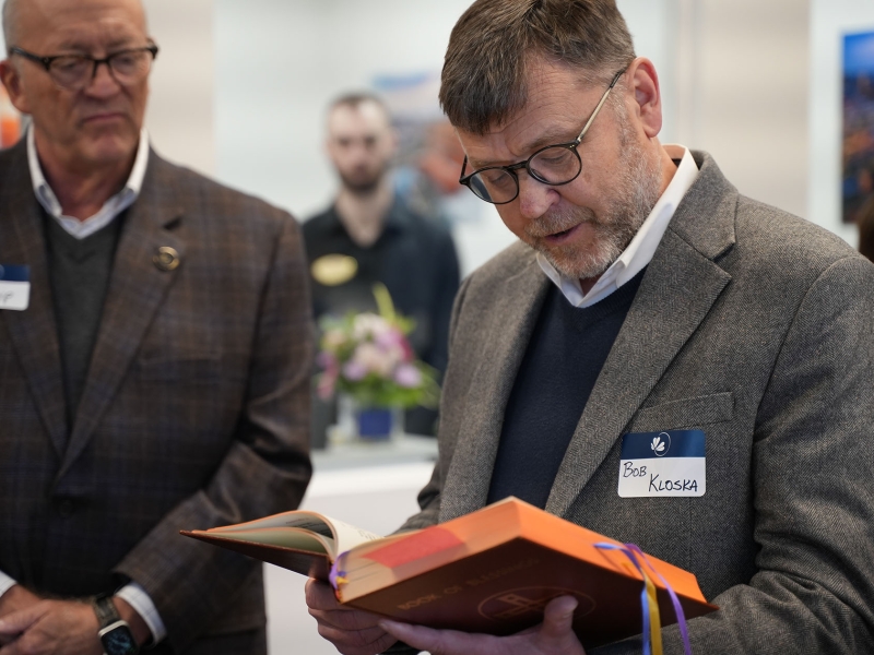Bishop Boyea blesses Notre Dame FCU