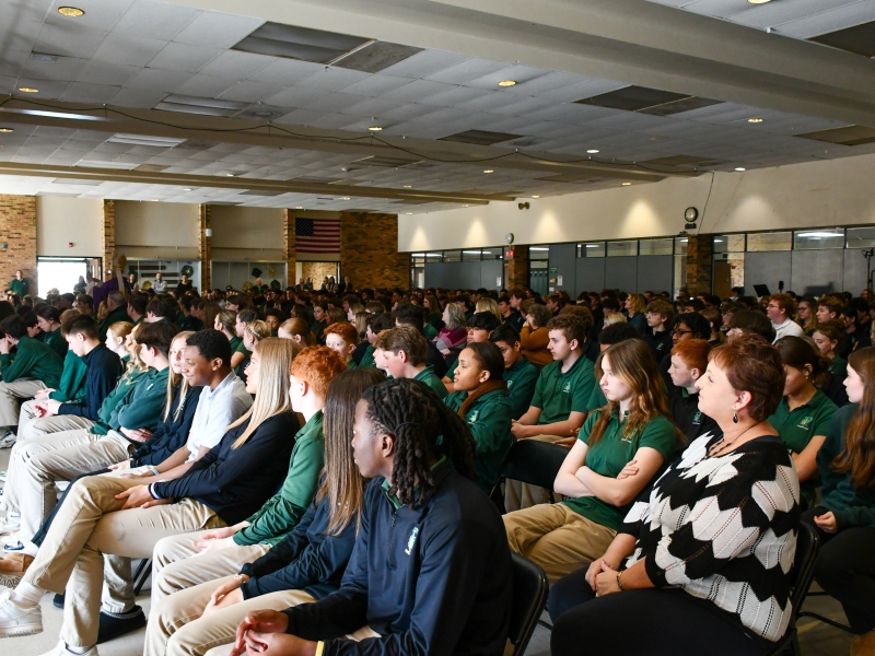 Bishop Boyea at Lumen Christi Catholic School, April 8, 2025