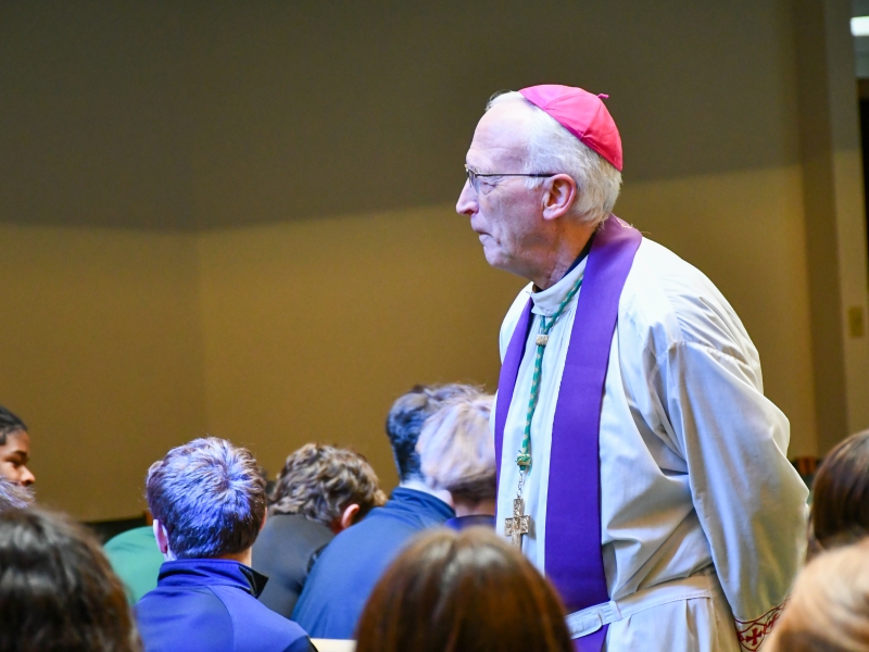 Bishop Boyea at Lumen Christi Catholic School, April 8, 2025